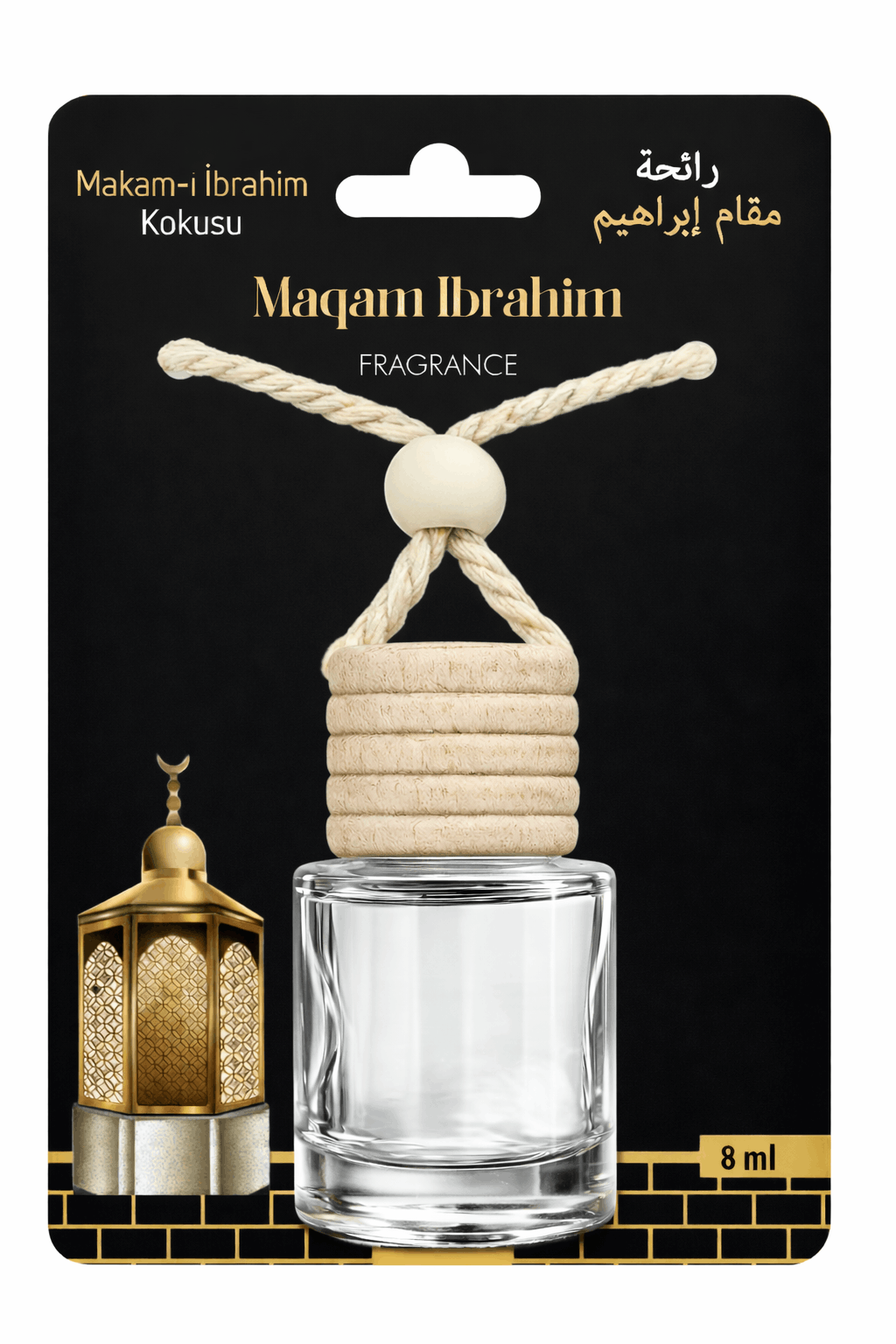 Toptan Makamı İbrahim Kokusu Alkolsüz 8ml Asmalı Araba ve Araç Kokusu