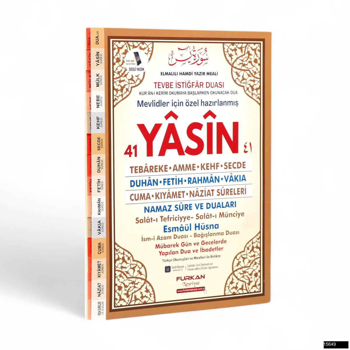 marifet rahle boy 128 sayfa 3lü karton kapak 41 yasin - görsel 1