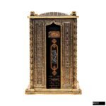 Üç Kutsal Kapılı Kuran Kabı Biblo + Çanta Boy Bilgisayar Hattı Arapça Sıvama Kapak Kuran-ı Kerim Hediye Seti