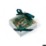 8x8x3 cm Zühre Serisi Asetat Kutu + Plastik İnci Tesbih + Taş Süslü Zikirmatik Seti