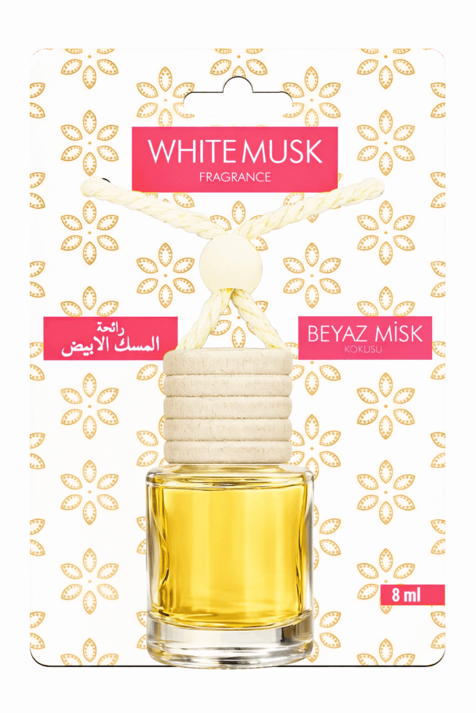Beyaz Misk White Musk Kokusu 8ml Asmali Araba Ve Arac Kokusu